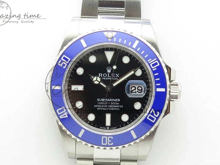 MiroTime 0319 Submariner 41mm 126619 LB Blue Ceramic EWF Black Dial on SS Bracelet A Effortless 2766